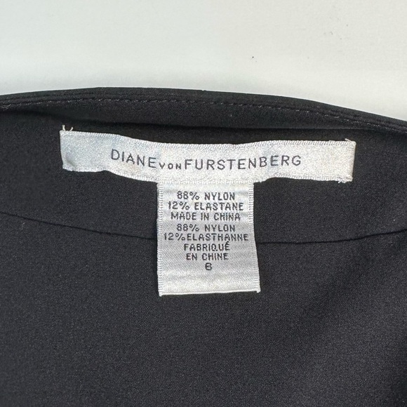 Diane Von Furstenberg | Peyton Wrap Dress | Black | Size 6 - Picture 9 of 13